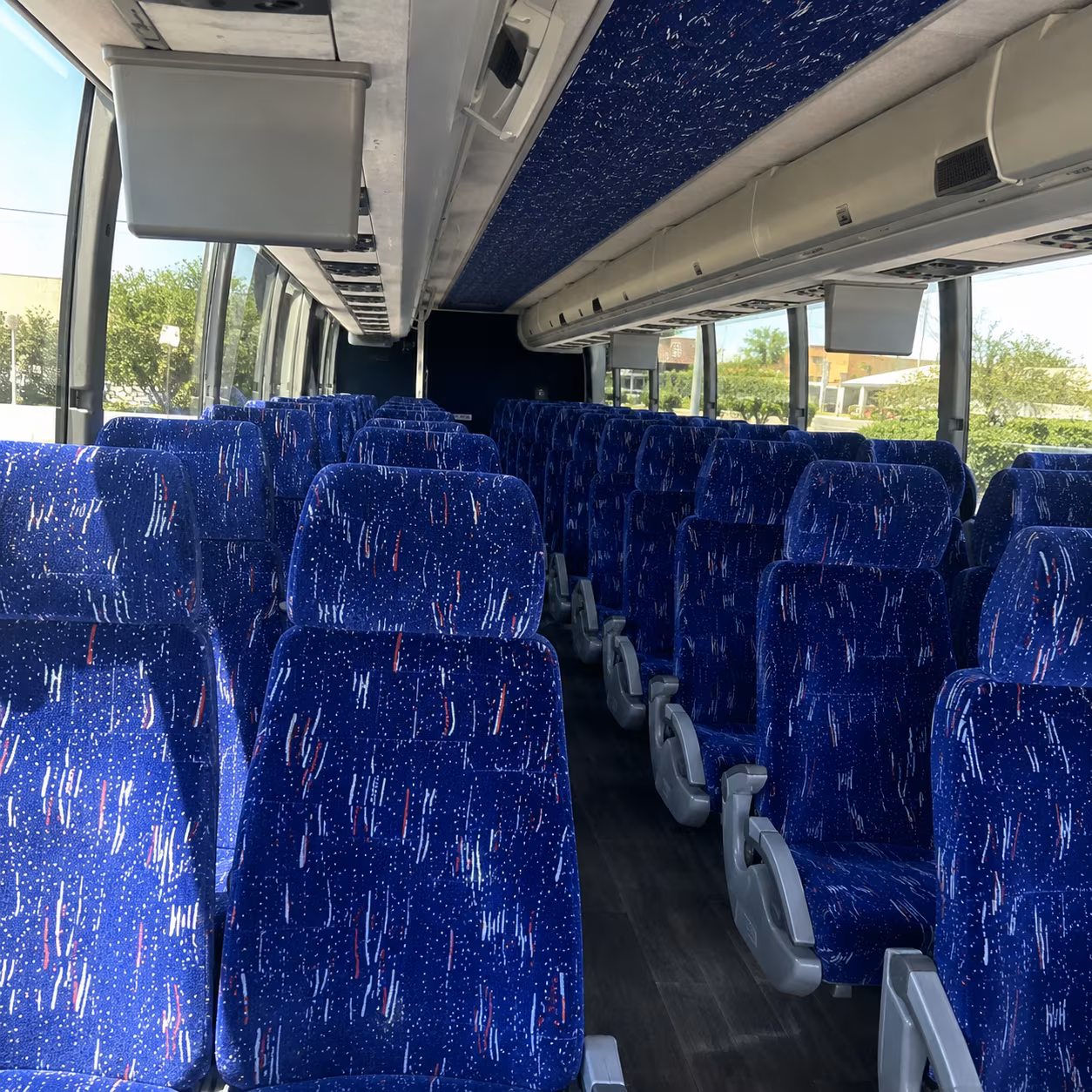 davie charter bus interior