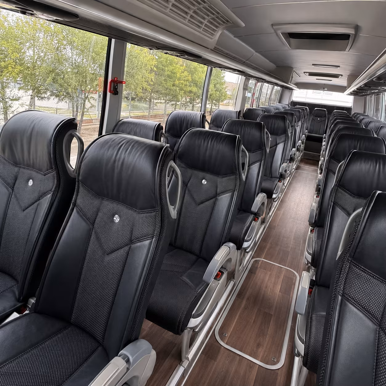 davie charter bus services interior