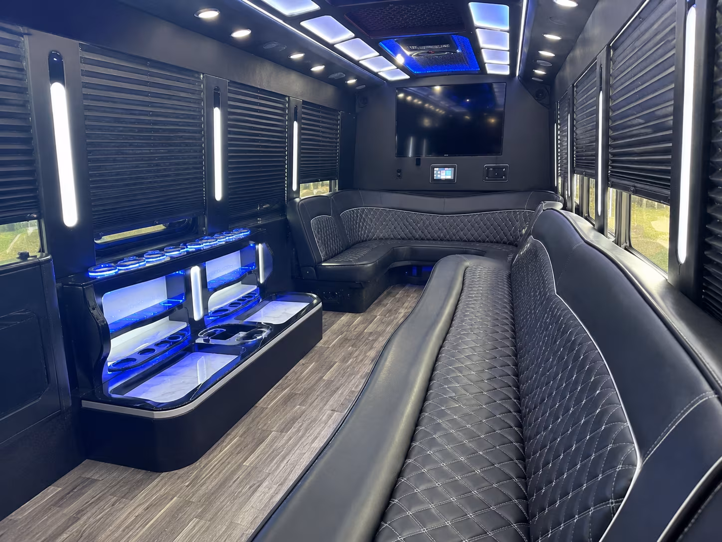 party buses and sprinter vans for the bridal party and bachelorette night